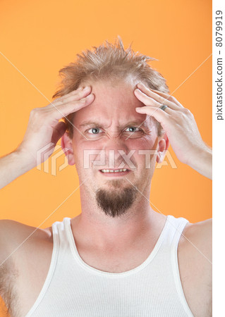 Man Holds His Head 8079919