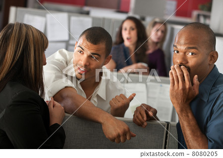 Embarrassed Man With Coworkers Embarrassed Man With Coworkers 8080205