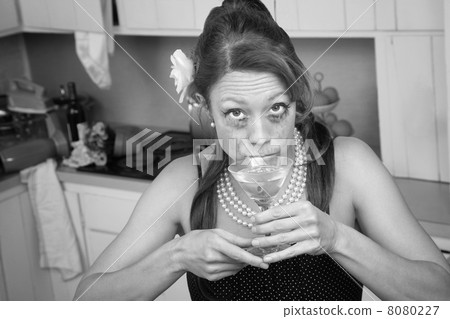 Weeping Woman Has A Drink 8080227