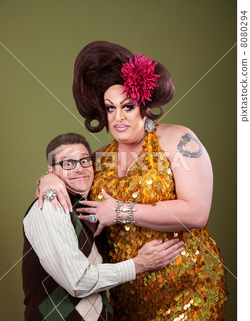 Nerd Hugs a Drag Queen 8080294