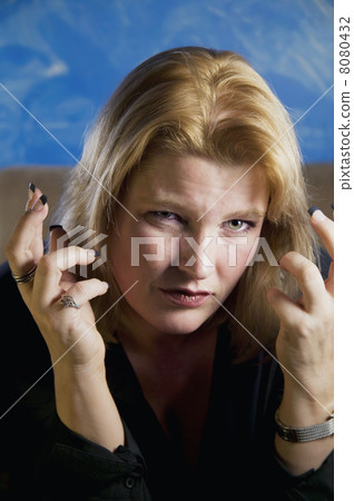 Frustrated Blonde Woman Frustrated Blonde Woman 8080432