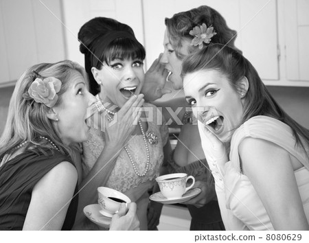Woman Whispering Secret 8080629