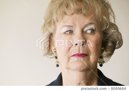 Senior Woman Looking Right Senior Woman Looking Right 8080684