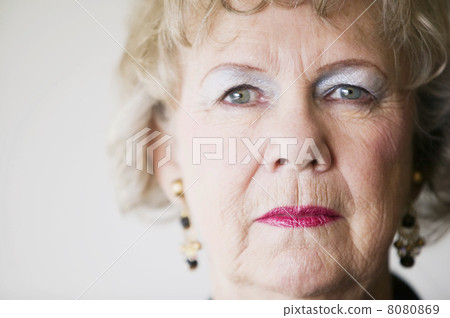 Senior Woman with a Blank Stare 8080869