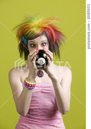 Punk woman with reading the future Punk woman with reading the future 8080933