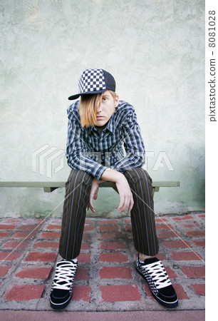 Teenage Boy on a Bench Teenage Boy on a Bench 8081028