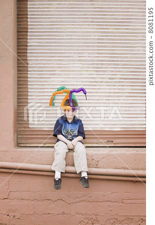 Boy with a Balloon Hat 8081195