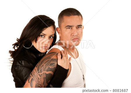 Tough Hispanic Couple 8081687