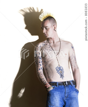 Punk with tattoos 8081833