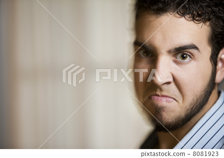Angry Young Man with Motion Effect 8081923