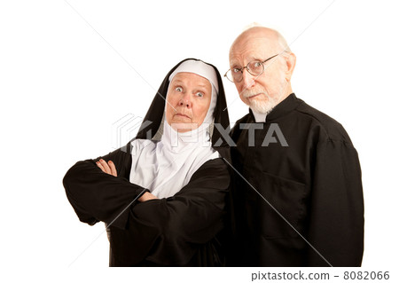 Funny priest and nun 8082066