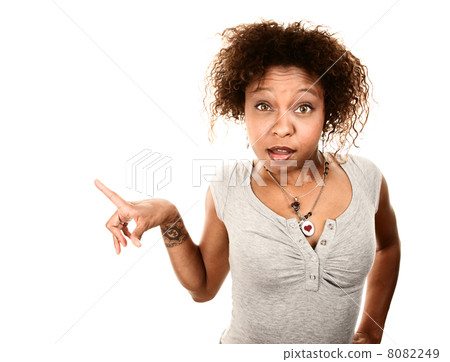 Skeptical African American Woman 8082249