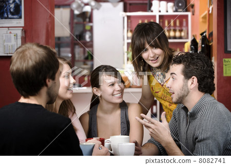 Friends in a Coffee House Friends in a Coffee House 8082741