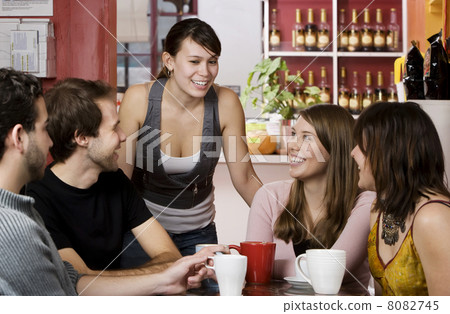 Friends in a Coffee House Friends in a Coffee House 8082745