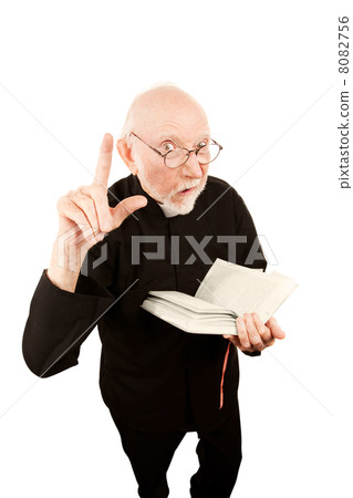 Pastor giving a fiery sermon Pastor giving a fiery sermon 8082756