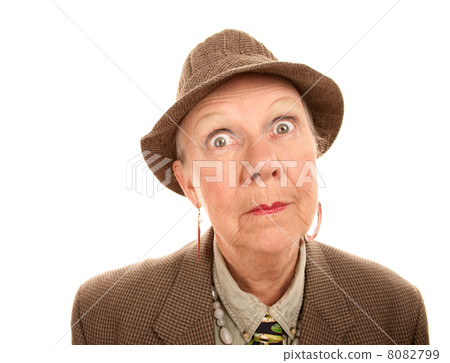 Senior woman in male clothing 8082799