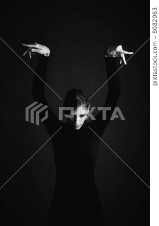 Pretty Woman in a Black Dress Pretty Woman in a Black Dress 8082963
