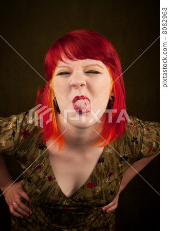 Punky Girl with Red Hair Punky Girl with Red Hair 8082968