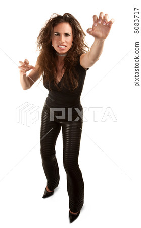 Pretty woman with wild hair Pretty woman with wild hair 8083717