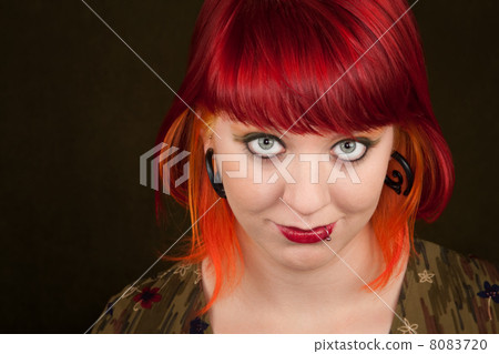 Punky Girl with Red Hair Punky Girl with Red Hair 8083720