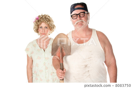 Senior couple in classic pose. Senior couple in classic pose. 8083750