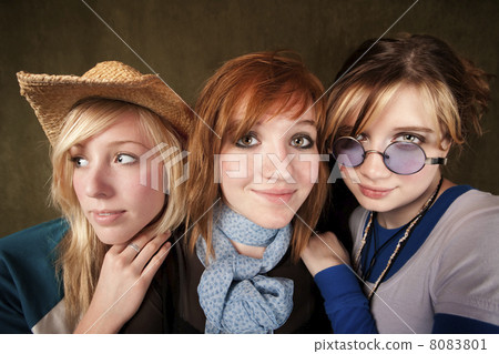 Three Young Girls 8083801