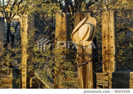 Cowboy Hat on a Post Cowboy Hat on a Post 8085689