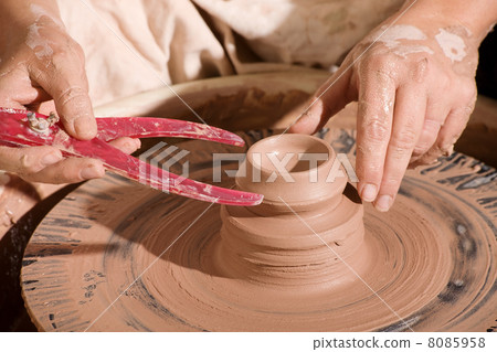 Potter using calipers Potter using calipers 8085958