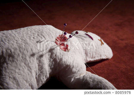 Voodoo Doll with Pins in its Heart 8085976