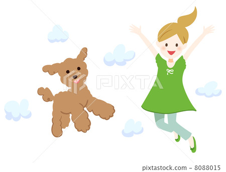 Girls to jump and Toy poodle 8088015