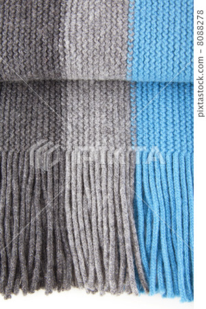 Close-up of striped woolen scarf 8088278