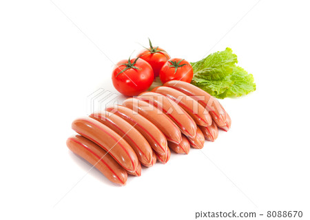 sausages with vegetables sausages with vegetables 8088670