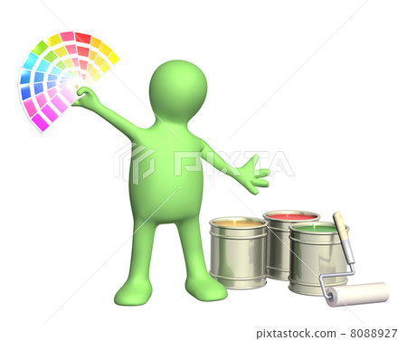 3d puppet with platen 8088927