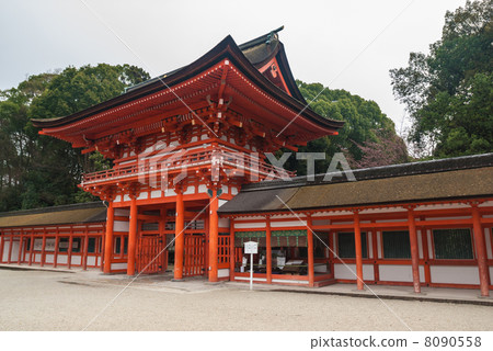 Shimogamo神社門 8090558