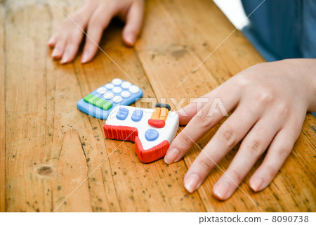 Clay house and calculator 8090738