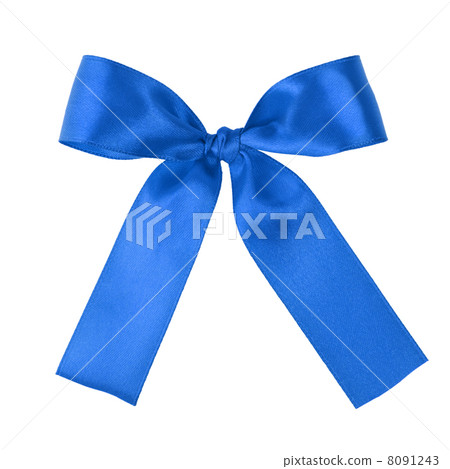 blue festive tied bow made from ribbon blue festive tied bow made from ribbon 8091243