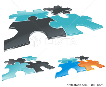 abstract puzzle field 8091825