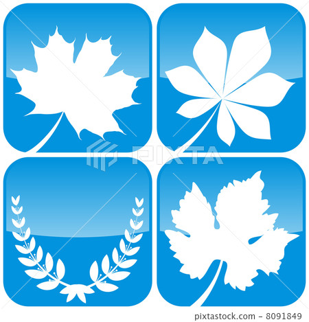 leave icon set 8091849
