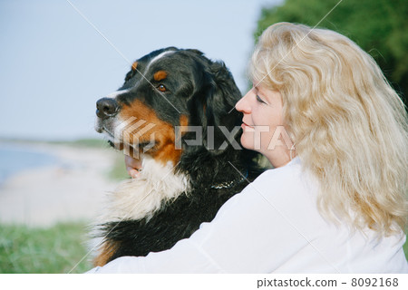 dog and woman dog and woman 8092168