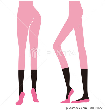 Silhouette of buttocks 8093022