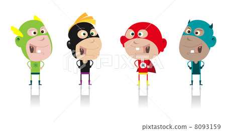 Cartoon Super Heroes Kids Crew Cartoon Super Heroes Kids Crew 8093159