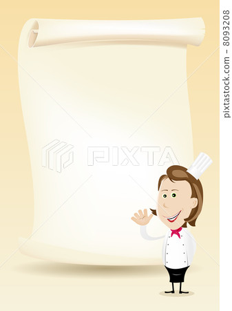 Woman Chef Restaurant Poster Menu background Woman Chef Restaurant Poster Menu background 8093208