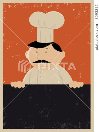 Grunge Chef Menu Poster Grunge Chef Menu Poster 8093225