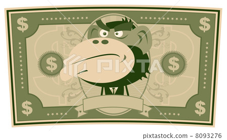 Funny Money - Cartoon US Dollar 8093276