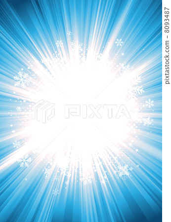 Winter Starburst With Snowflakes 8093487