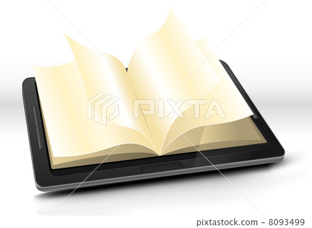 Open Book In Tablet PC 8093499