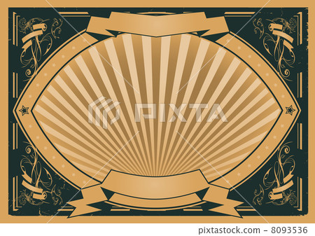 Vintage Ribbons And Banners Poster Vintage Ribbons And Banners Poster 8093536