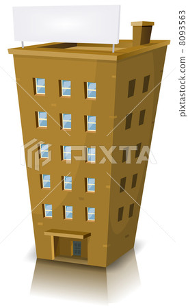Cartoon Residential Building 8093563