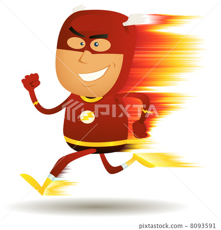 Comic Fast Running Superhero Comic Fast Running Superhero 8093591