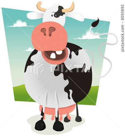 Cartoon Funny Cow 8093692